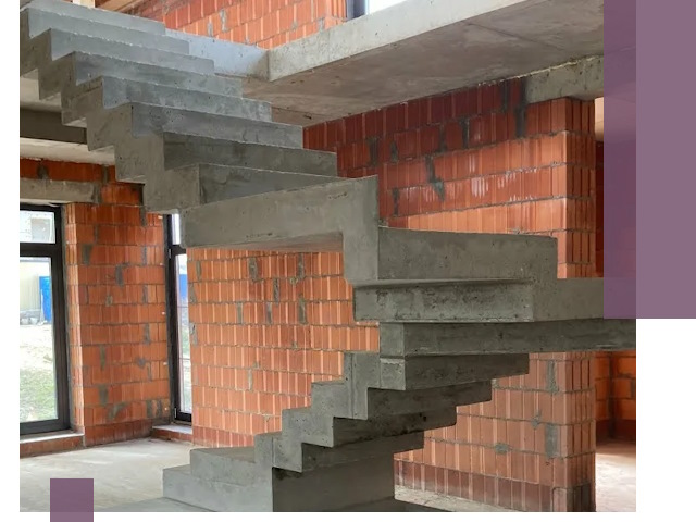 Изготовление бетонных лестниц под ключ в Кореновске