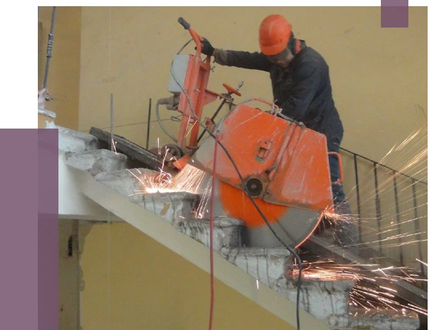 Демонтаж бетонных лестниц в Кореновске от 4664 руб. за м2 | ПРОЛЁТ-Кнв