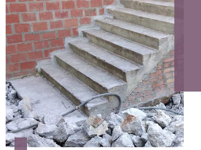 Демонтаж бетонных лестниц в Кореновске: быстро и безопасно