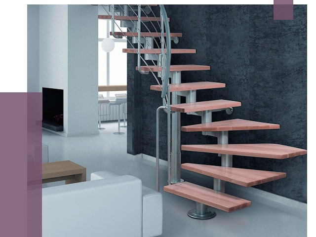 Модульные лестницы в Кореновске от 17101 руб. — купить в ПРОЛЁТ-Кнв