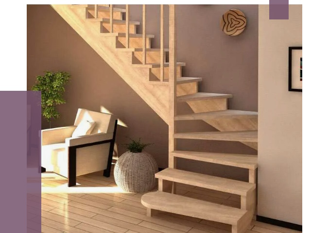 Изготовление Г-образных лестниц в Кореновске от 19173 руб. 