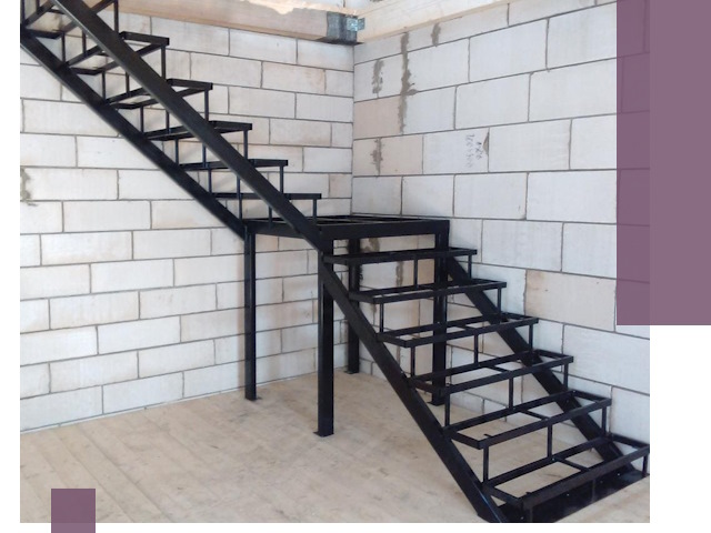 Лестницы на металлокаркасе под ключ в Кореновске — изготовление и монтаж