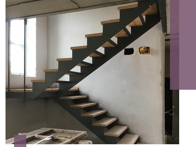 Изготовление лестниц на металлокаркасе в Кореновске от производителя