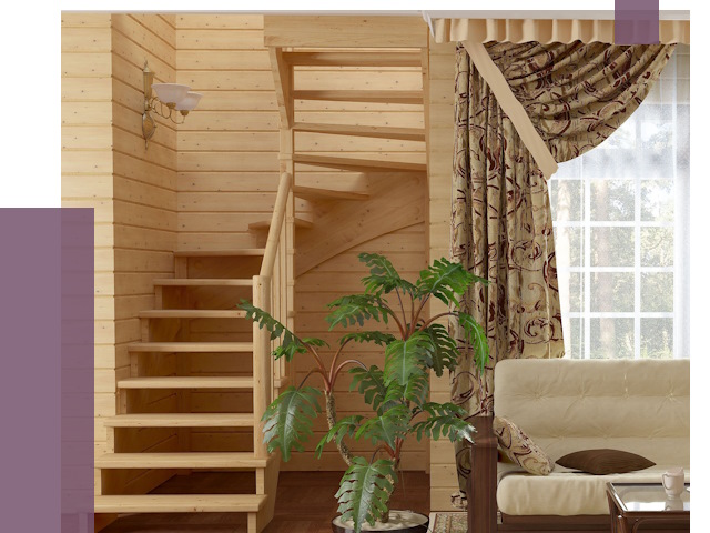 Лестницы для дачи в Кореновске от 76953 руб.  | ПРОЛЁТ-Кнв