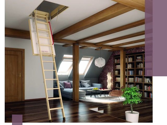 Чердачные лестницы под ключ в Кореновске: изготовление и монтаж