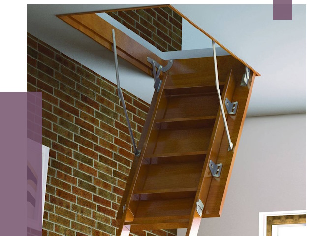 Установка чердачной лестницы в Кореновске от 7928 руб. | ПРОЛЁТ-Кнв