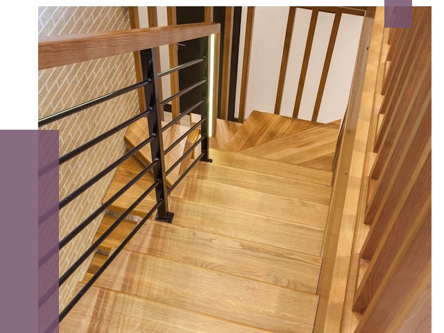 Лестницы из ясеня в Кореновске под ключ от 10157 руб. 