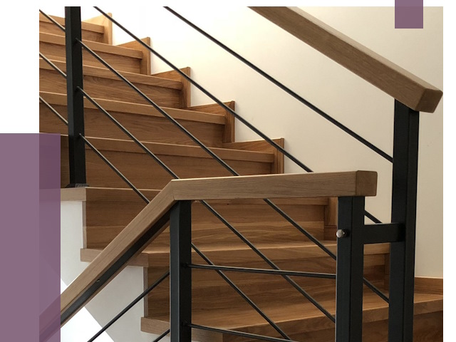 Обшивка металлической лестницы деревом в Кореновске от 4405 руб.