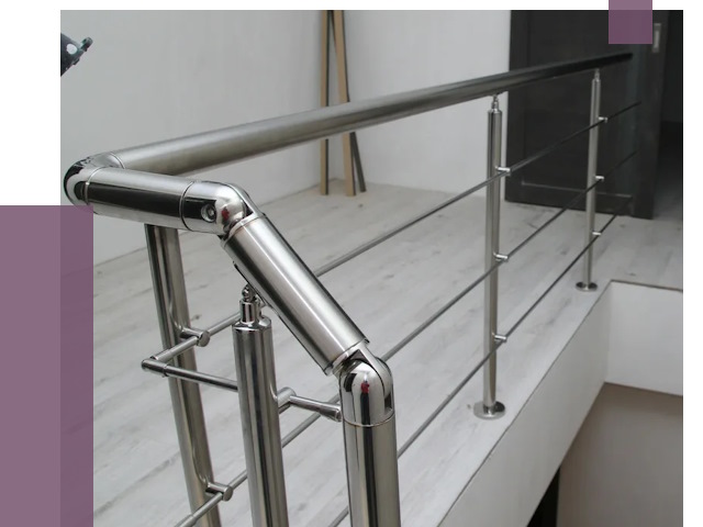 Перила из нержавеющей стали в Кореновске от 9120 руб. под ключ | ПРОЛЁТ-Кнв