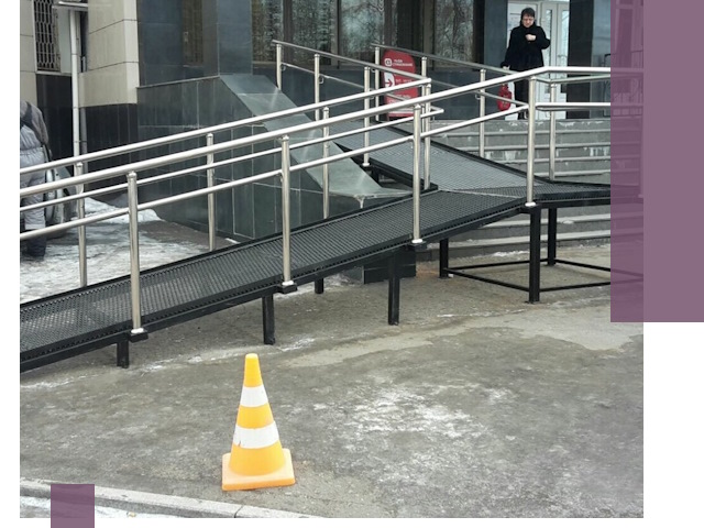 Стационарные пандусы под ключ в Кореновске — изготовление и монтаж