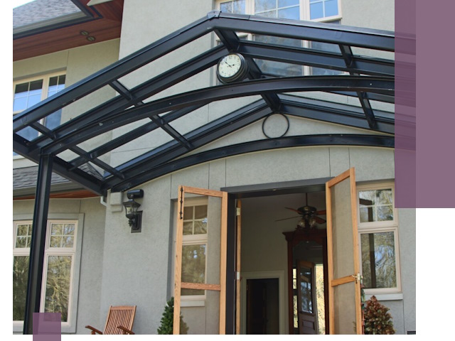 Изготовление и монтаж навесов и козырьков в Кореновске