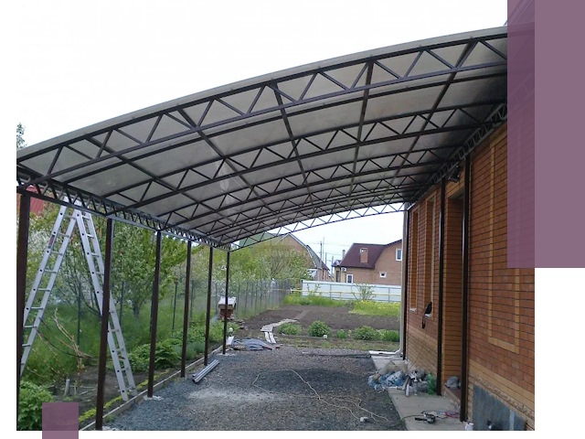 Профессиональный монтаж навесов под ключ в Кореновске