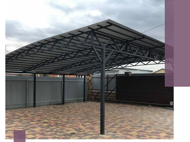 Недорогие навесы под ключ в Кореновске — изготовление и монтаж