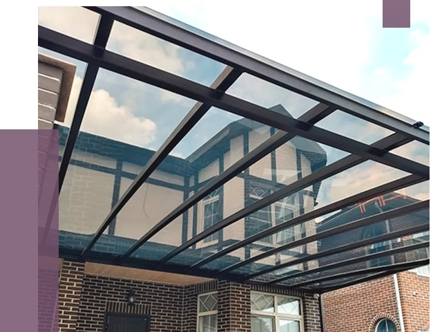 Навесы из поликарбоната в Кореновске от 8726 руб. под ключ — ПРОЛЁТ-Кнв