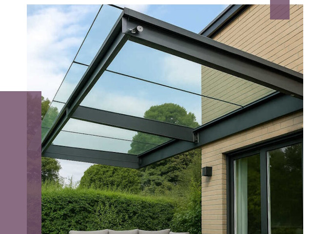 Стеклянные навесы и козырьки в Кореновске от 12437 руб.