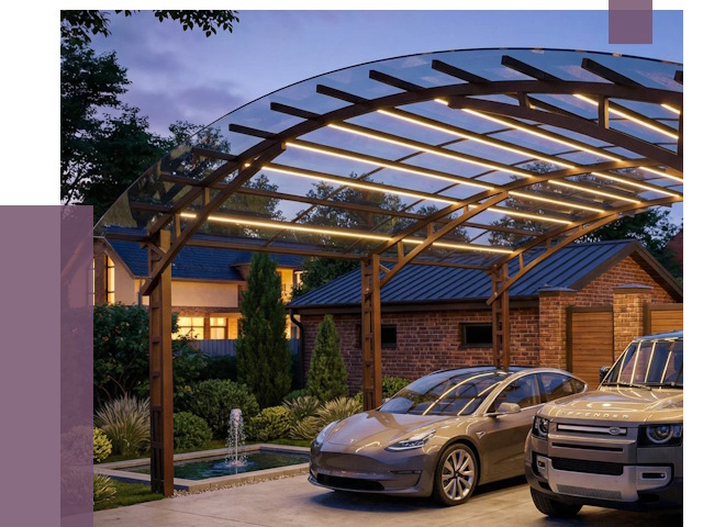 Металлические навесы в Кореновске от 12851 руб. под ключ — ПРОЛЁТ-Кнв