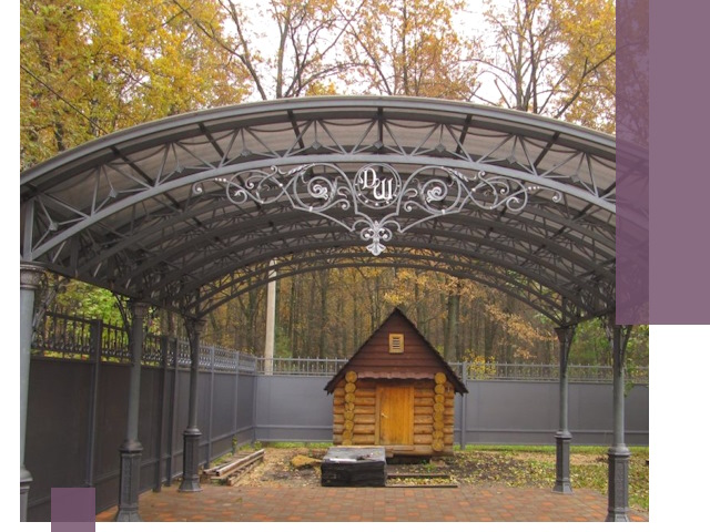 Кованые навесы премиум-класса под заказ в Кореновске