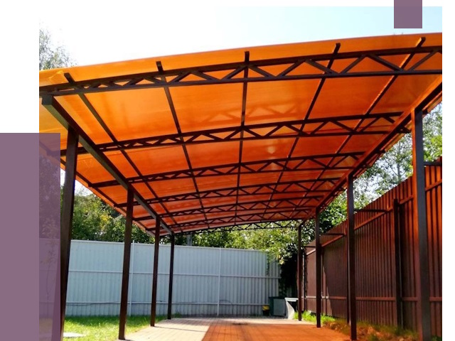 Односкатные навесы под ключ в Кореновске от 13318 руб. 