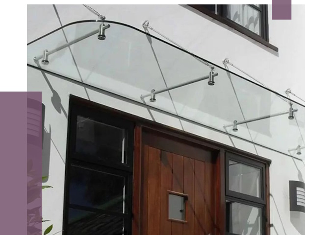 Стеклянные козырьки в Кореновске от 19173 руб. | ПРОЛЁТ-Кнв