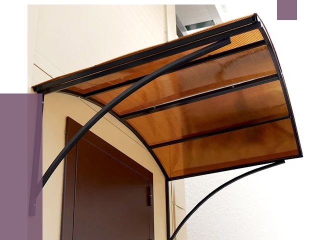 Недорогие козырьки в Кореновске от 7690 руб.  | ПРОЛЁТ-Кнв