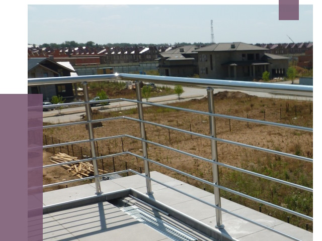 Парапеты из нержавеющей стали в Кореновске от 8084 руб. за м² | ПРОЛЁТ-Кнв