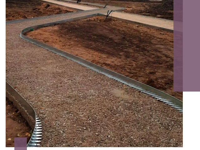 Металлические бордюры под ключ в Кореновске — изготовление и монтаж