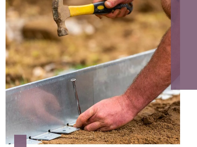 Монтаж металлических бордюров в Кореновске быстро и качественно