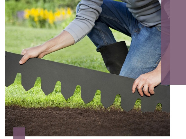 Металлические бордюры для газона в Кореновске — изготовление и монтаж