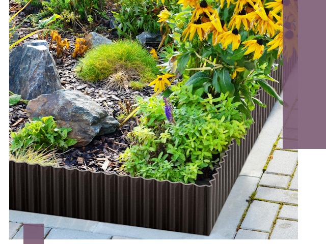 Металлические бордюры для клумб в Кореновске — производство и монтаж