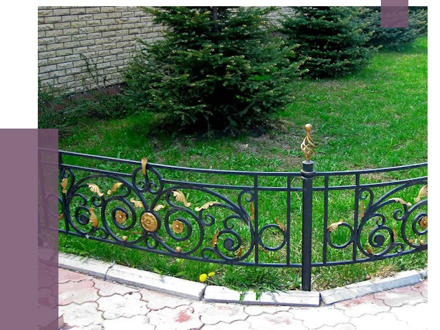 Кованые газонные ограждения в Кореновске от 7721 руб. — ПРОЛЁТ-Кнв
